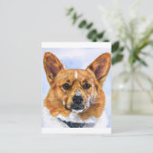 Carte Postale Pembroke Welsh Corgi (Debout devant)
