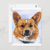 Carte Postale Pembroke Welsh Corgi (Devant / Derrière)