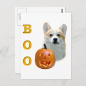 Carte Postale Pembroke Welsh Corgi Boo (Devant / Derrière)