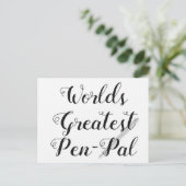 Carte postale Pen Pal la plus grande du monde (Debout devant)