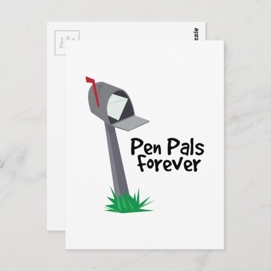 Carte Postale Pen Pals Forever (Devant / Derrière)
