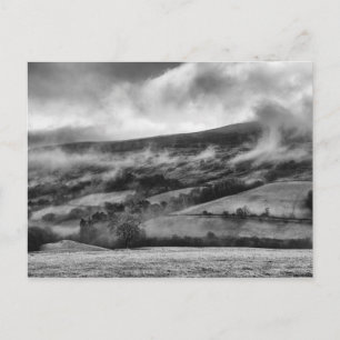 CARTE POSTALE PEN Y FAN, BRECON BEACONS, PAYS DE GALLES - NOIR &