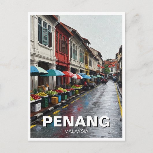 Carte Postale Penang Malaysia Georgetown Travel (Devant)