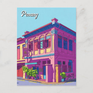 Carte Postale Penang Malaysia Heritage Townhouse Travel