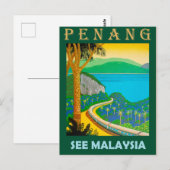 Carte Postale Penang, voir Malaisie (Devant / Derrière)