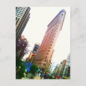 Carte Postale penché Flatiron Bâtiment clair (Devant)