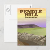Carte Postale Pendle Hill Lancashire (Devant / Derrière)