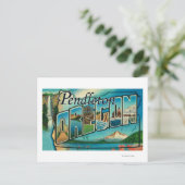 Carte Postale Pendleton, Oregon - Scènes de grandes lettres (Debout devant)