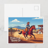Carte Postale Pendleton Round-Up Oregon (Devant / Derrière)