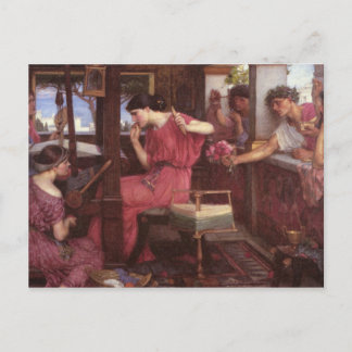Carte Postale Penelope And The Suitors - John William Waterhouse