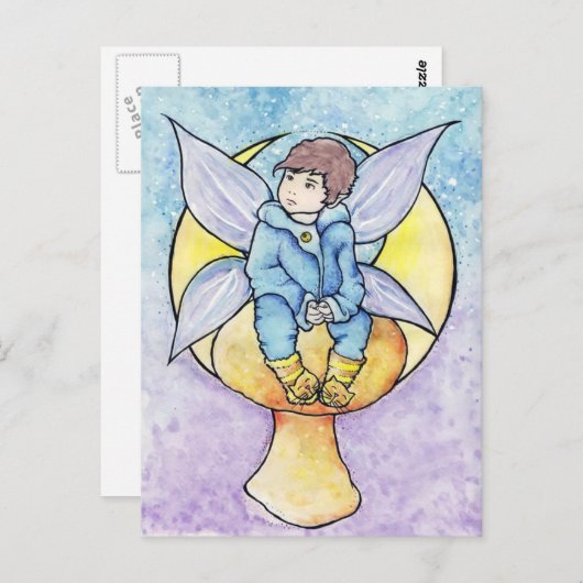 Carte Postale Pénélope Lune Fée (Devant / Derrière)