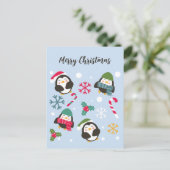 Carte Postale Penguin de Christmas (Debout devant)