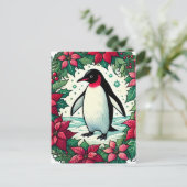 Carte Postale Penguin de Christmas (Debout devant)