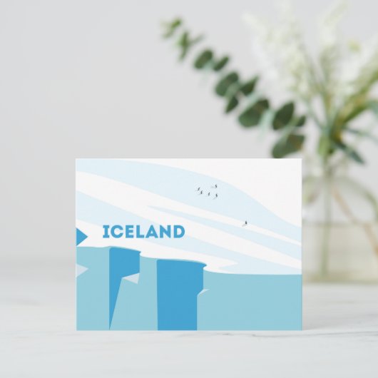 Carte Postale Penguin en Islande Design (Debout devant)
