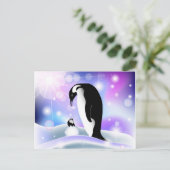 Carte postale Penguin et carte pour notes à souhai (Debout devant)