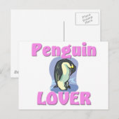 Carte Postale Penguin Lover (Devant / Derrière)