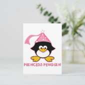 Carte Postale Penguin princesse rose (Debout devant)