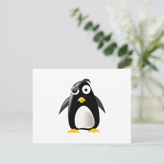 Carte Postale Penguin tux linux image (Debout devant)