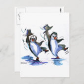 Carte Postale PeNgUiNs DaNciN (Devant / Derrière)