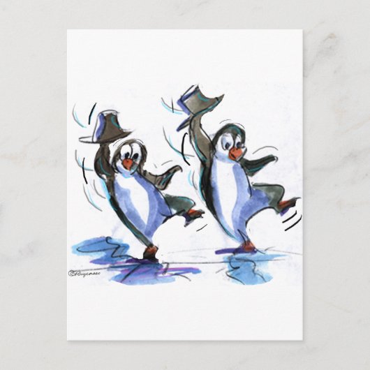 Carte Postale PeNgUiNs DaNciN (Devant)