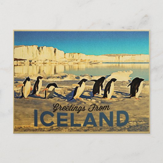 Carte Postale Penguins d'Islande (Devant)