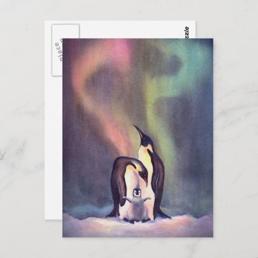 Carte Postale PENGUINS par SHARON SHARPE (Devant / Derrière)