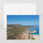 Carte Postale Péninsule d'Akamas et Blue Lagoon Paphos, Chypre (Devant / Derrière)