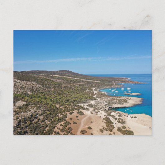 Carte Postale Péninsule d'Akamas et Blue Lagoon Paphos, Chypre (Devant)