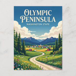 Carte Postale Péninsule Olympique États-Unis
