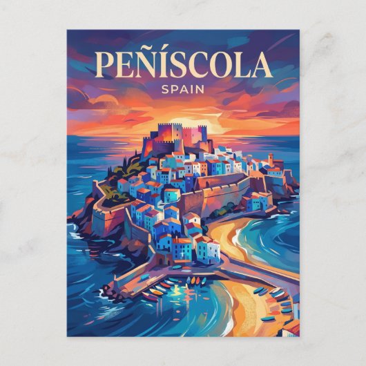 Carte Postale Peñíscola Espagne (Devant)