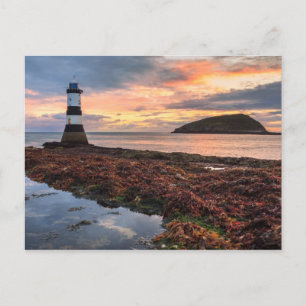 Carte Postale Penmon Lighthouse Sunrise Puffin Island