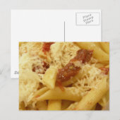Carte Postale Penne pâtes, tomates & fromage (Devant / Derrière)