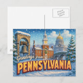 Carte postale PENNSYLVANIA (Devant / Derrière)