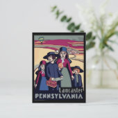 Carte Postale Pennsylvania Dutch, Lancaster, Pays Amish (Debout devant)