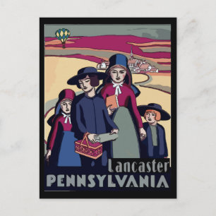 Carte Postale Pennsylvania Dutch, Lancaster, Pays Amish