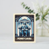 Carte Postale Pennsylvania | Esprit patriotique Vintage (Debout devant)