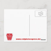 Carte Postale Pennsylvania Railroad Broadway Limited Streamliner (Dos)