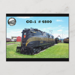 Carte Postale Pennsylvania Railroad Locomotive GG-1 #4800 -2-