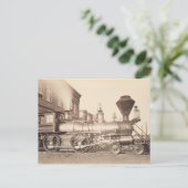 Carte Postale Pennsylvania Railroad Locomotive Train Sepia (Debout devant)