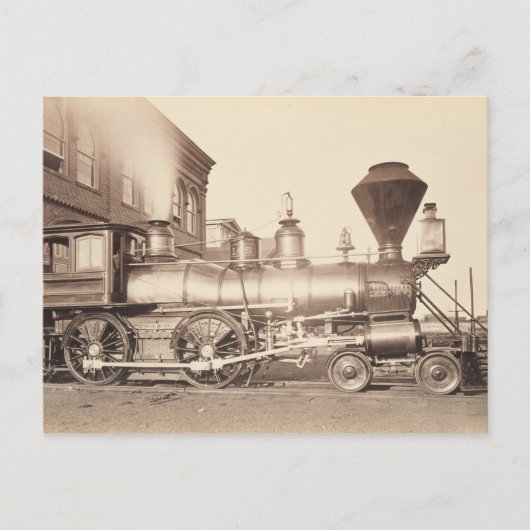 Carte Postale Pennsylvania Railroad Locomotive Train Sepia (Devant)