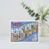 Carte postale Pennsylvania Vintage Big Letters (Debout devant)