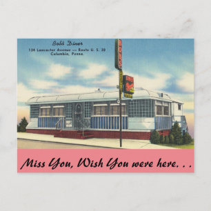 Carte Postale Pennsylvanie, Bob's Diner, Columbia