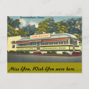 Carte Postale Pennsylvanie, Downingtown Diner, Downingtown