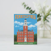 Carte Postale Pennsylvanie État clé (Debout devant)