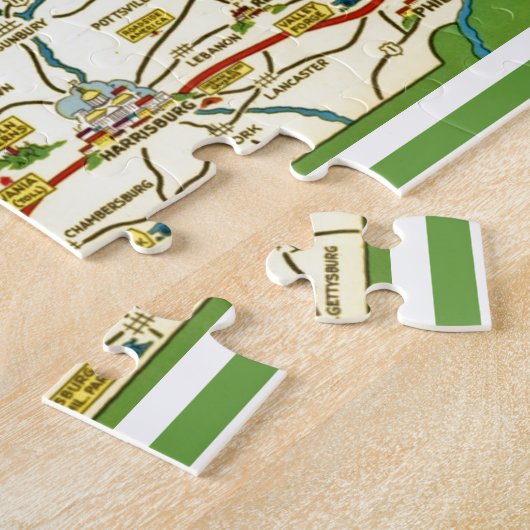 Carte postale Pennsylvanie Jigsaw Puzzle (Côté)