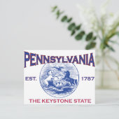 Carte Postale PENNSYLVANIE L'État Clé (Debout devant)