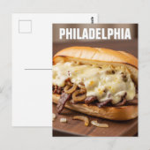Carte Postale Pennsylvanie Philadelphia Philly Cheesesteak (Devant / Derrière)