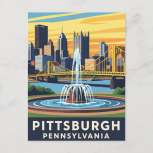 Carte Postale Pennsylvanie Pittsburgh Travel