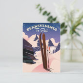 Carte Postale Pennsylvanie Pour Skier (Debout devant)