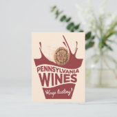 Carte Postale Pennsylvanie Wines Keystone State Post Card (Debout devant)